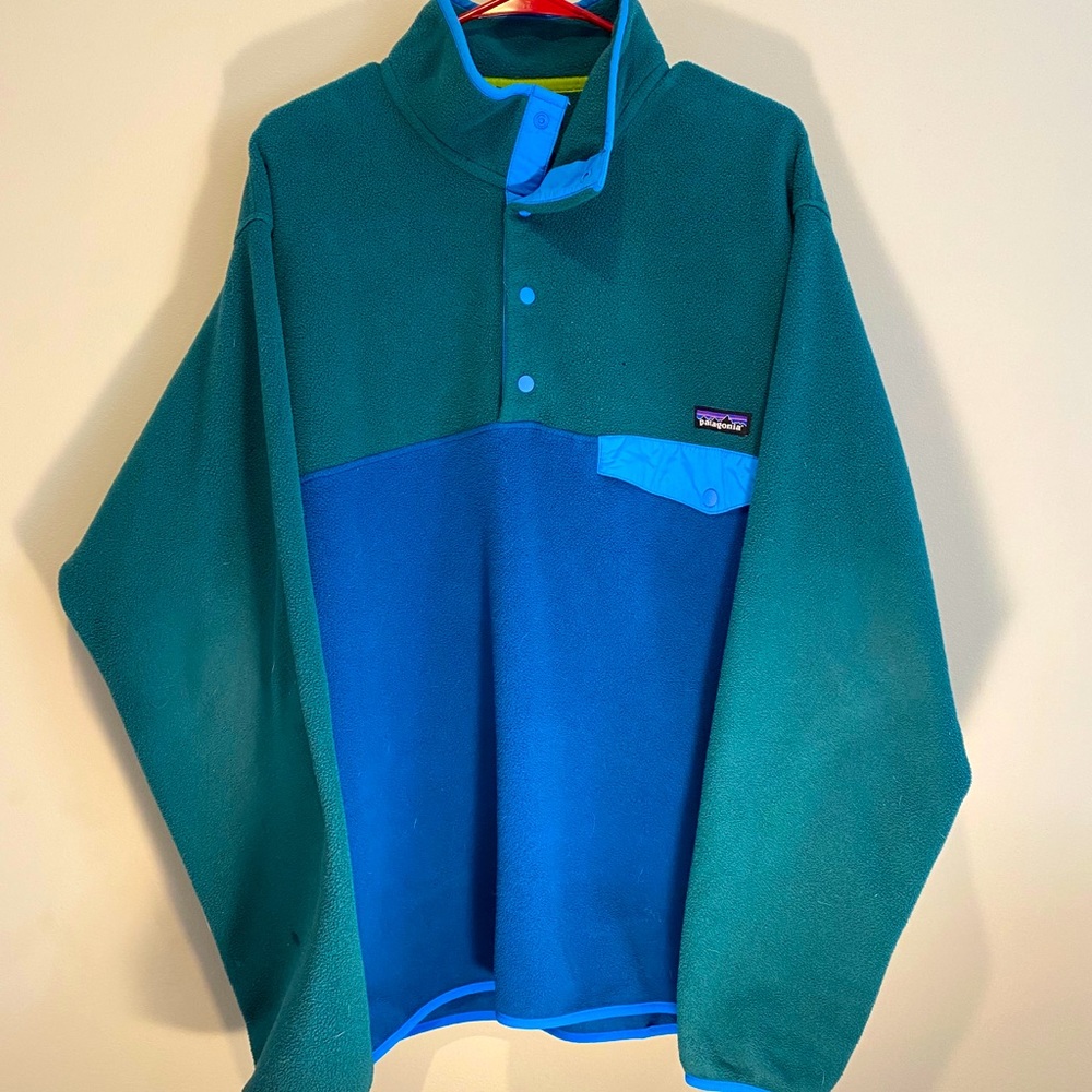 RARE Patagonia Synchilla: Blue & Green